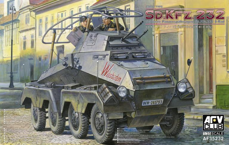 Amazon | AFVクラブ 1/35 Sd.Kfz232 八輪装甲車 初期型, プラモデル